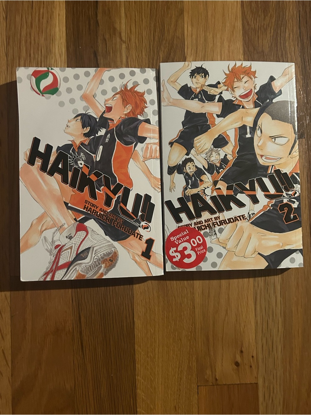 Haikyuu!! Volumes 1-2 Manga Set — Orange & Black Covers